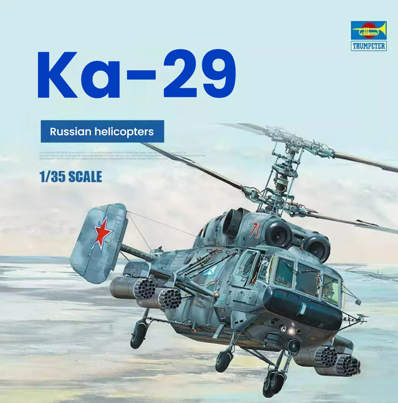 Trumpeter 05110 1/35 Камов Ка-29 Helix-B Модель сборки вертолета купить ...