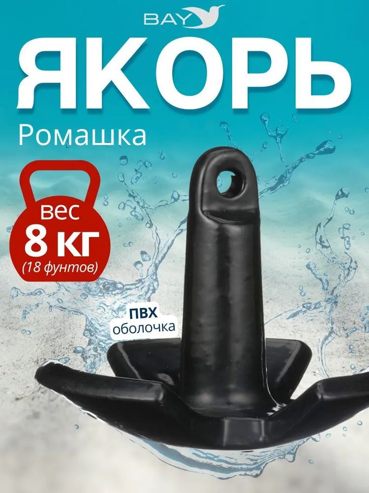 ЯкорьдлялодкиПВХречной-гриб8.17кг(18фунтов)