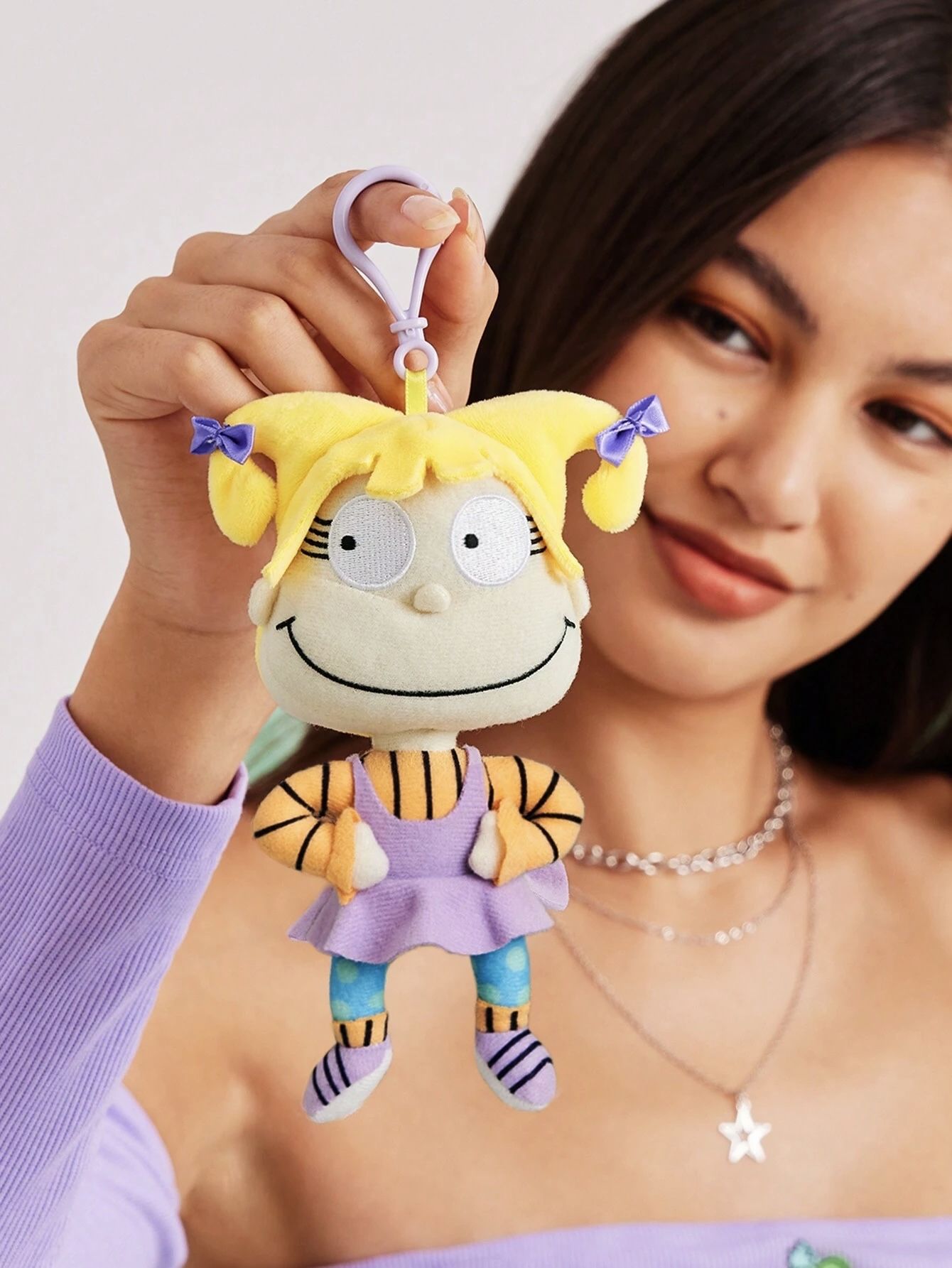 Nickelodeon / Ох уж эти детки плюшевая игрушка подвеска Анжелики Пиклз