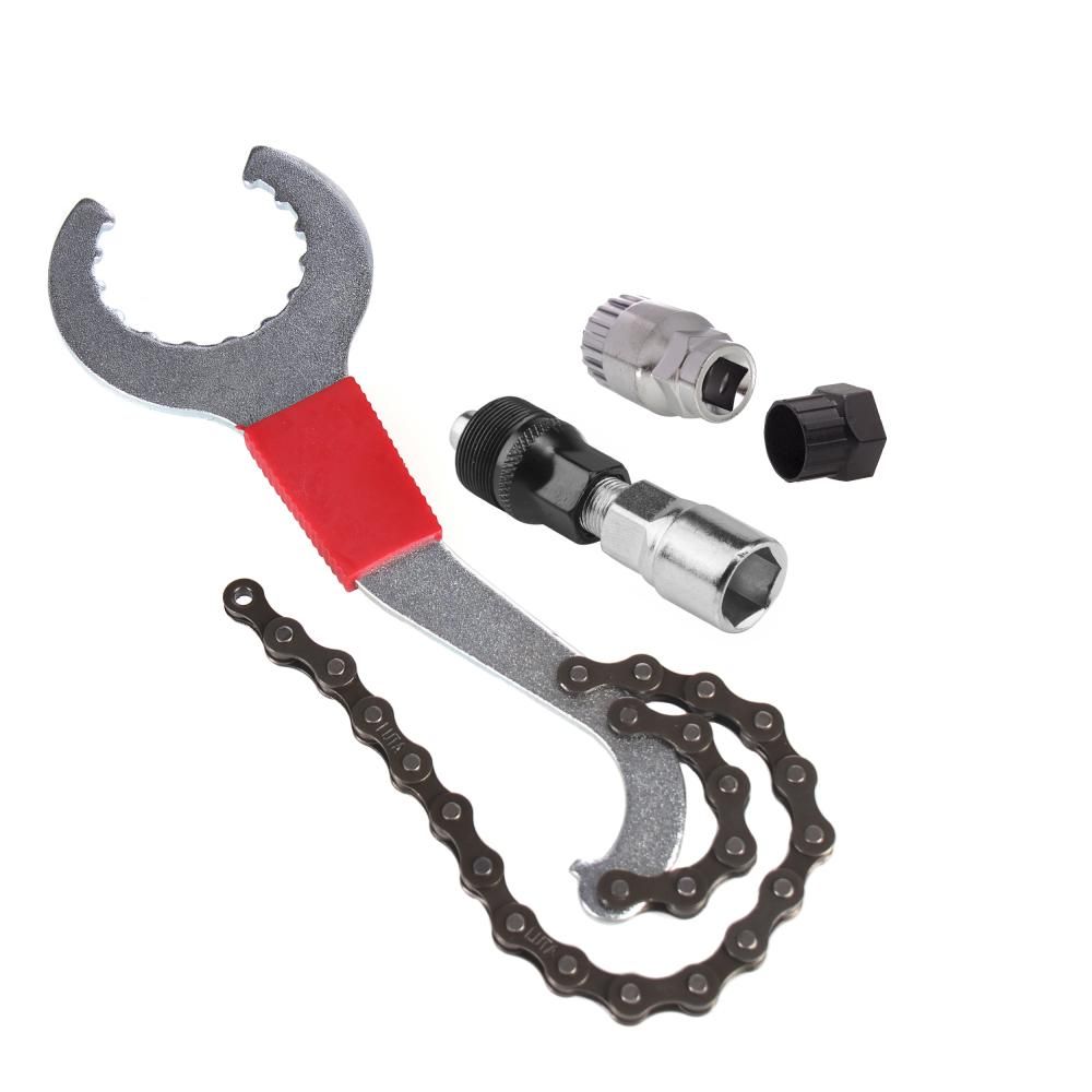 Набор велосипедны х съёмников BLACK TOOLS CT04 для шатунов, каретки и кассеты, Hollowtech II Набор велосипедны х съёмников BLACK TOOLS CT04 для шатунов, каретки и кассеты, Hollowtech II