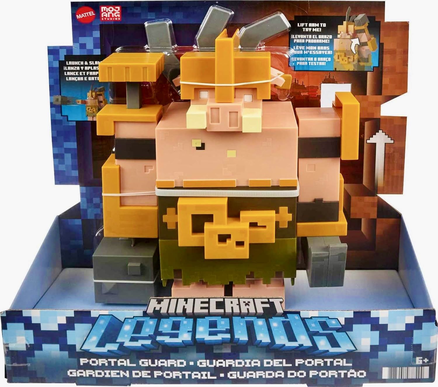 MINECRAFT / Майнкрафт Фигурка Портальный Страж из Legends с двумя функциями атаки