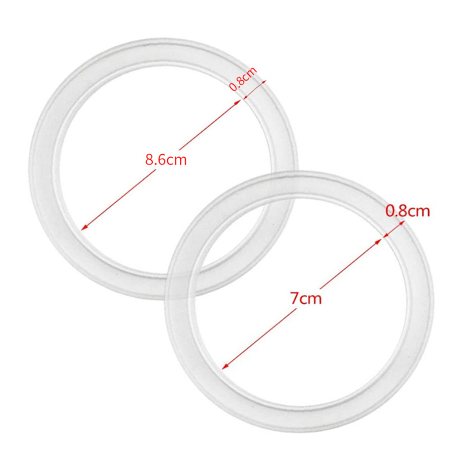 Силиконовоеуплотнительноекольцодлястекляннойкрышки,диаметр70мм,1шт
