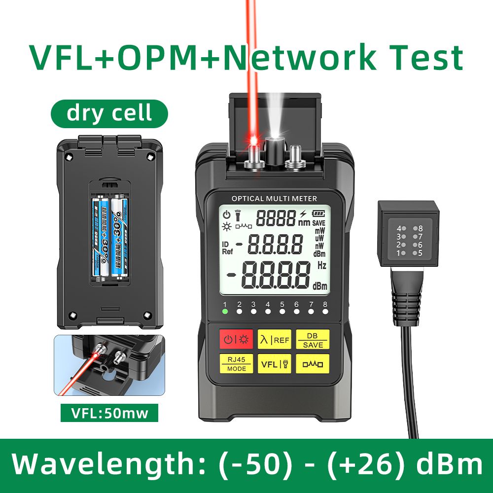 Измерительоптическоймощности,универсальнаямашинаскраснойподсветкой,многофункциональныймини-источниксвета,проверкананеисправностьоптическогоослабления