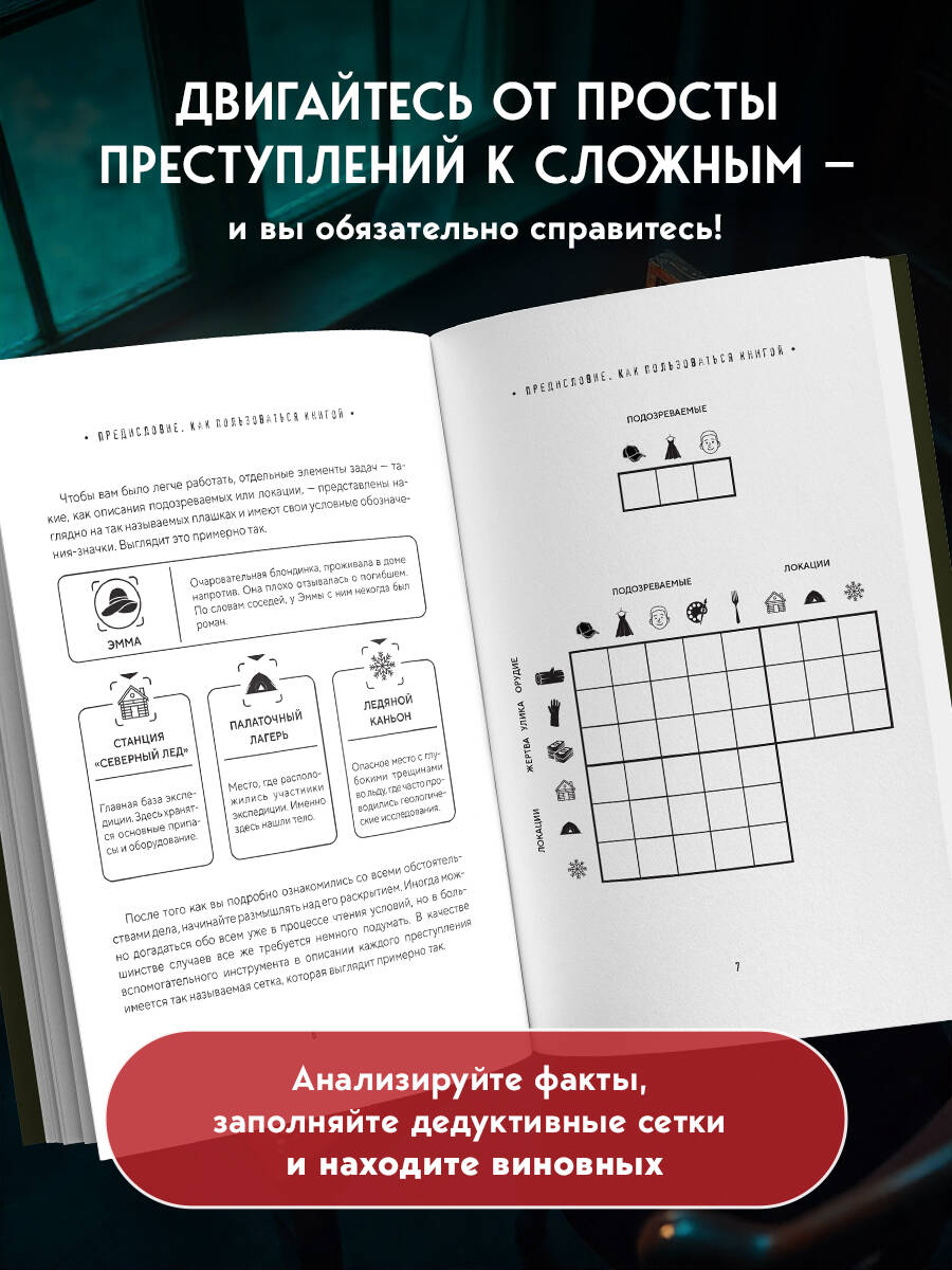 Тайна преступления. Захватывающие детективные задачки для развития логики | The Mystery of the Crime: Exciting Detective Puzzles for Developing Logic - Ozon image 2