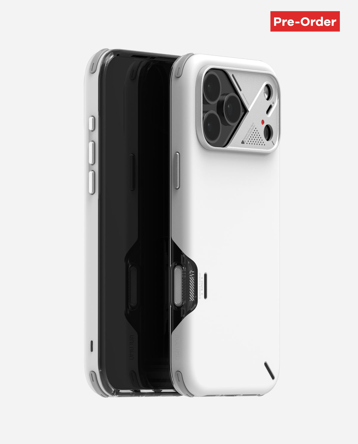 ЧехолдляiPhone17Proсиндикаторомтемпературы,AulumuA17противоударный,магнитный,Белый