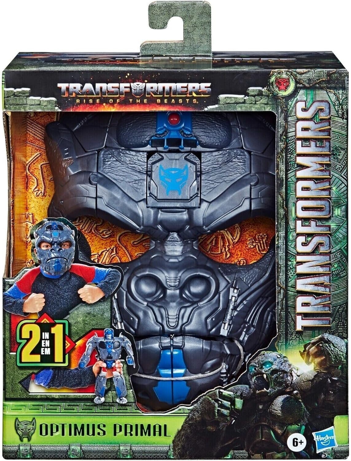 Трансформеры / Transformers Оптимус Праймал из фильма Восхождение Звероботов , 2-в-1: маска и фигурка