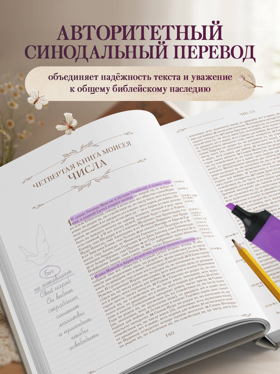 Библия в русском синодальном переводе с полями для записей | Bible in the Russian Synodal Translation with Marginal Notes - Ozon image 2