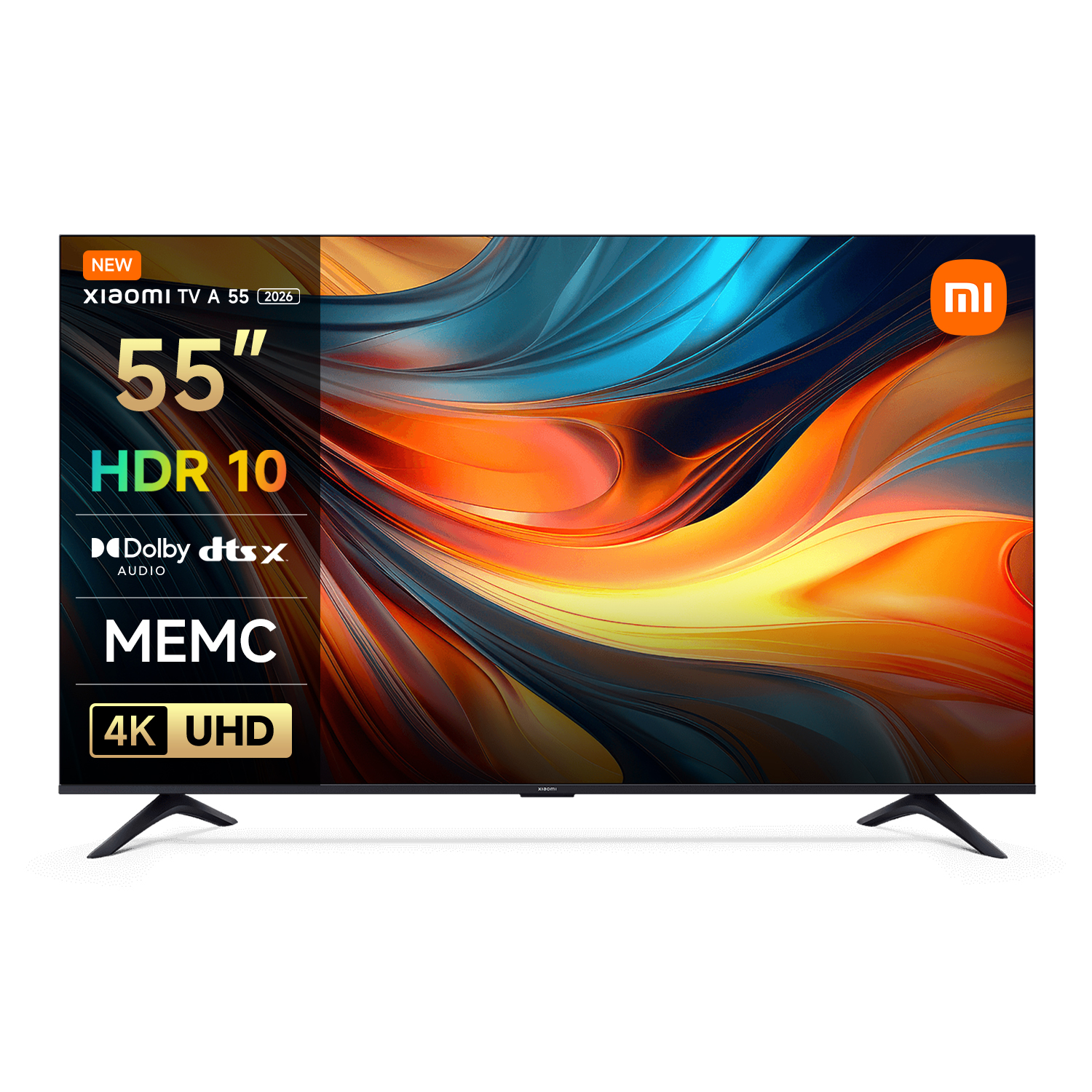XiaomiТелевизорTVA202655″4KUHD,черный