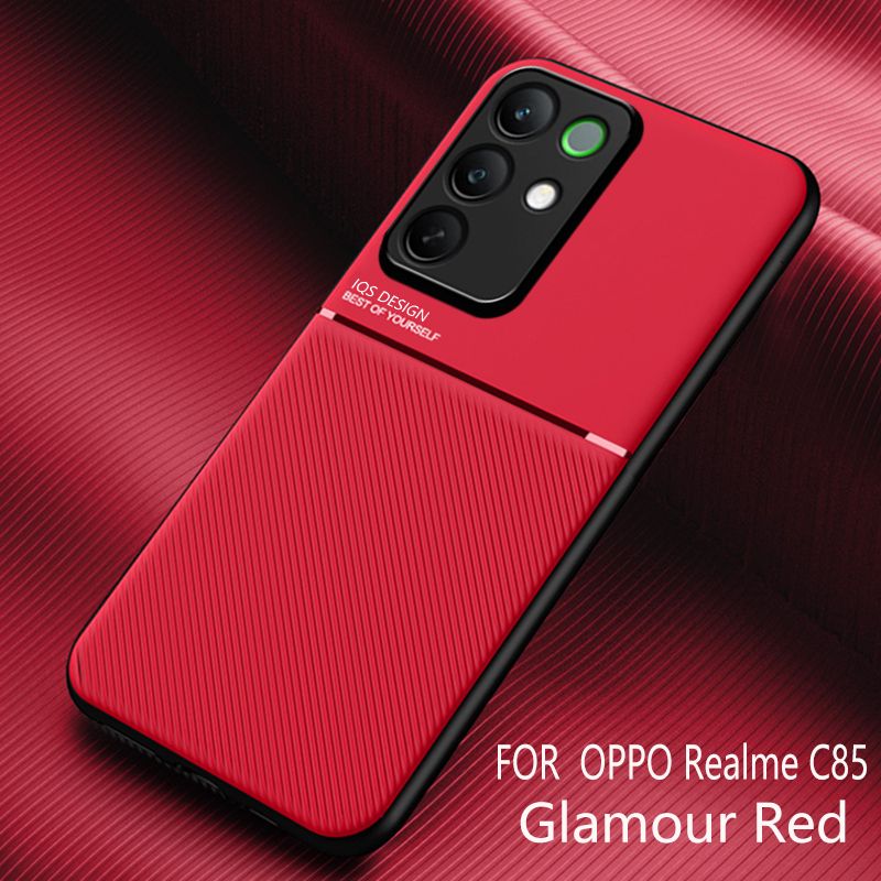 智能手机壳 用于 realme C85, 硅胶, 红色