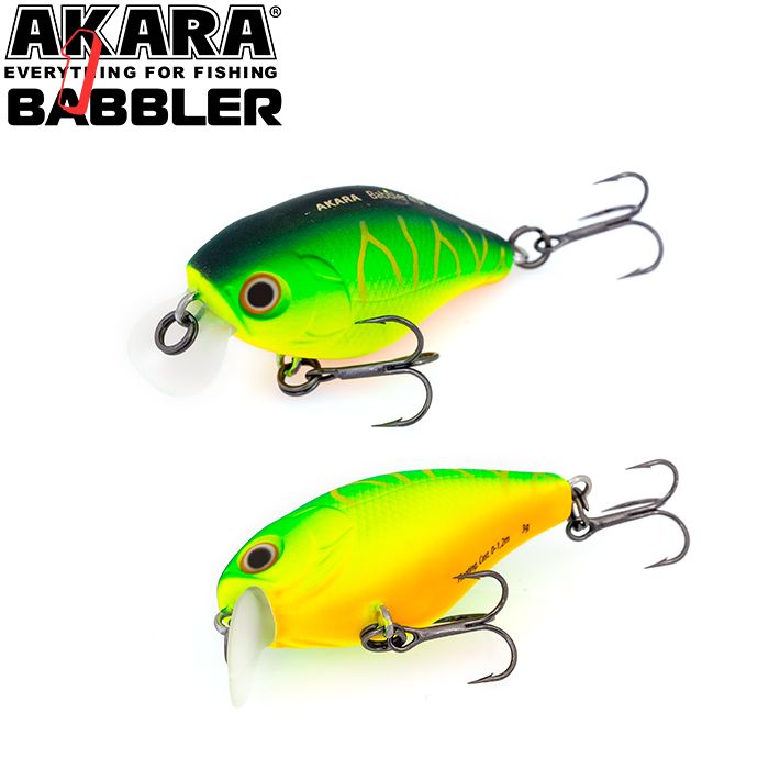 Воблер akara babbler 40F 3 гр. (1/9 oz 1,6 in) A20,(набор из 1 шт)