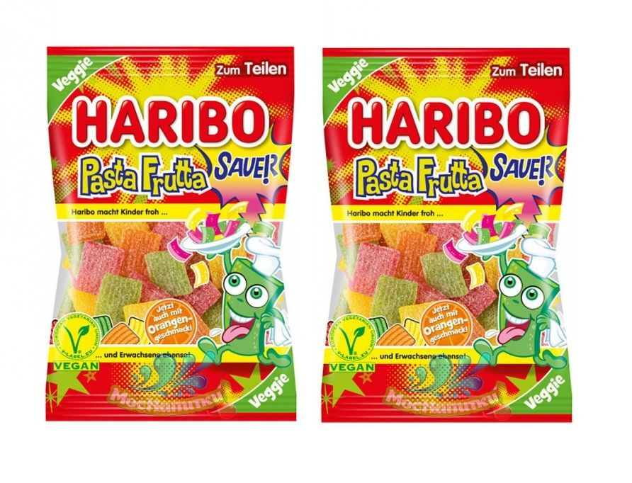 Мармелад жевательный Haribo Pasta Frutta Sauer / Харибо Кислая Фруктовая Паста, 2 шт по 160 гр. (Германия) #1