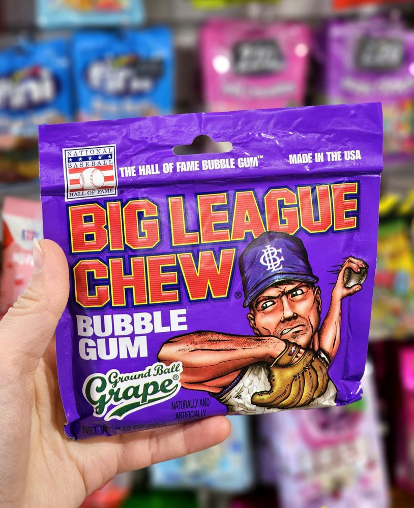 Жевательная резинка Big League Chew Виноград 60 г - купить с доставкой ...