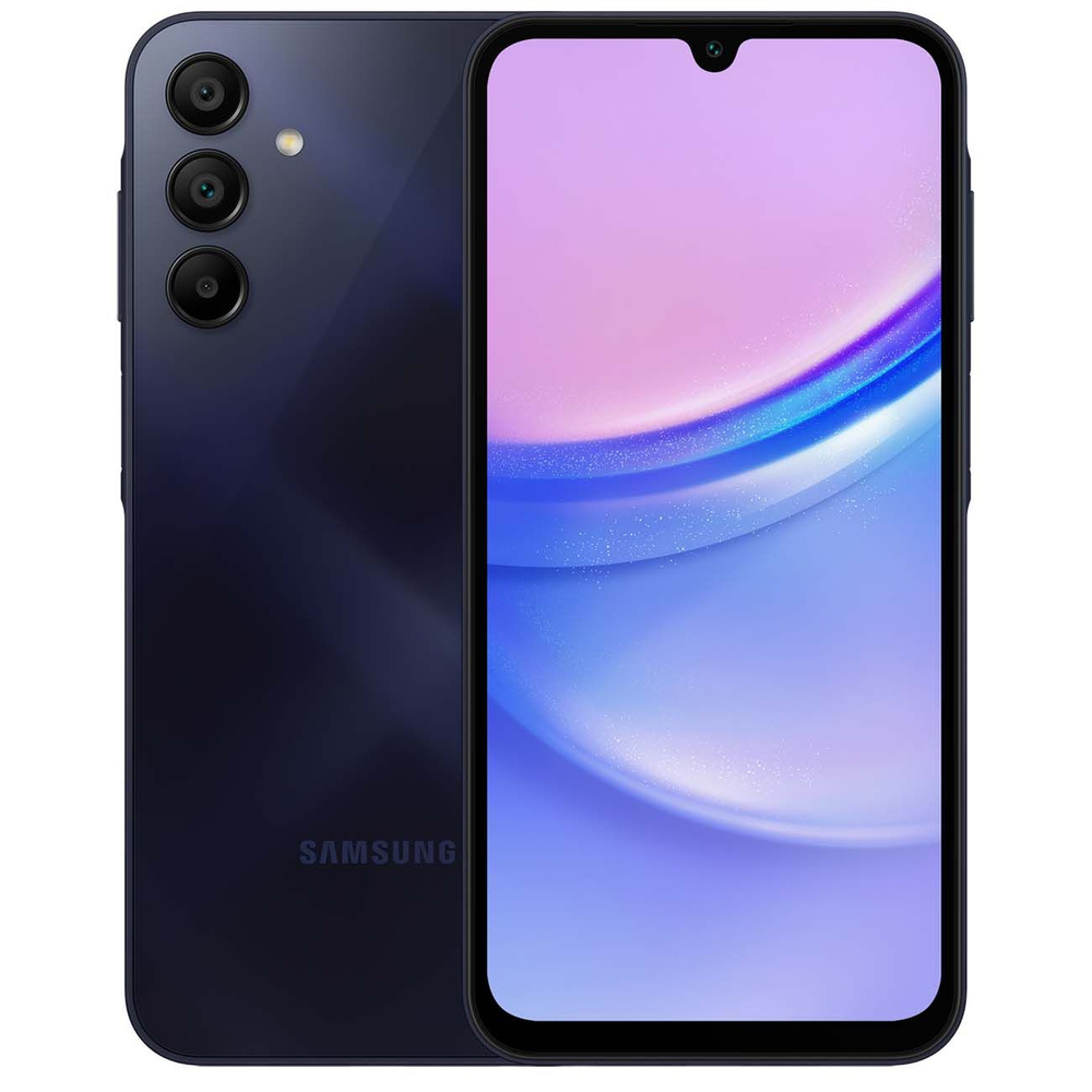 Samsung Смартфон Galaxy A15 LTE 4/128GB Blue black 4/128 ГБ, черный, синий