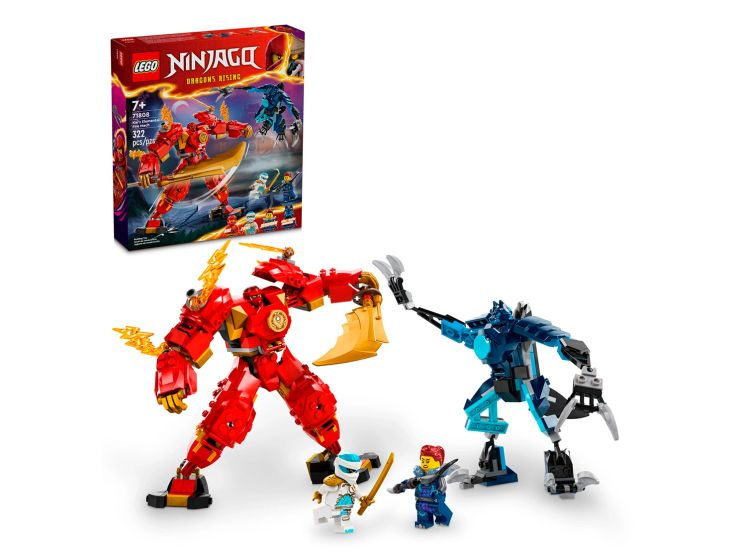 Конструктор LEGO NINJAGO 71808 Элементальный огненный робот Кая #1