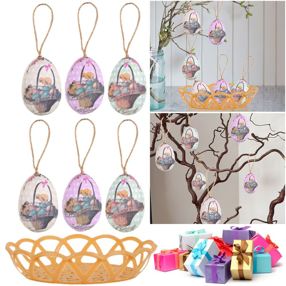 Пасхальные яйца Красочное пенопластовое яйцо Украшение Пасхальной елки ...