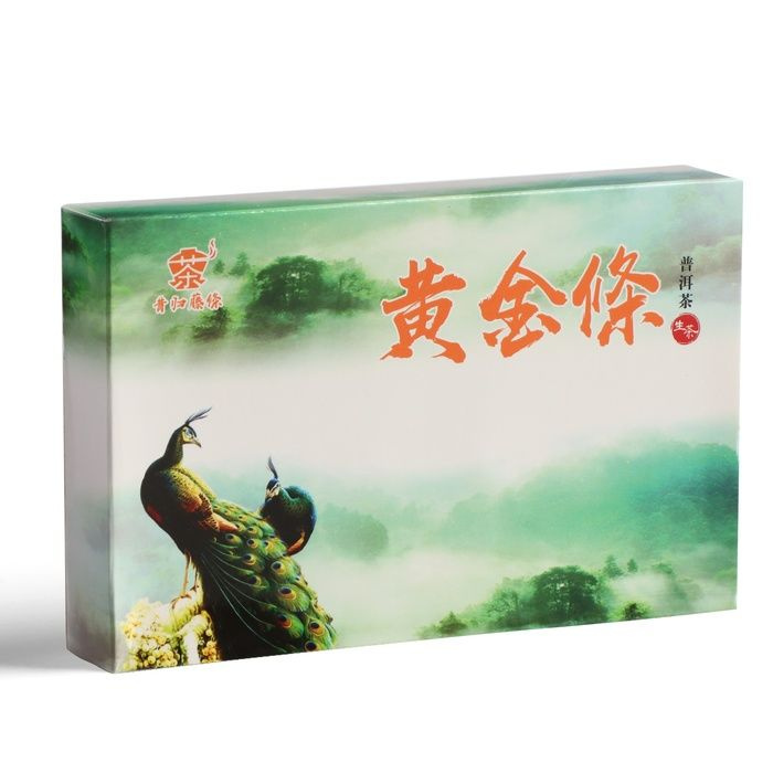Чай китайский зелёный "Шен Пуэр Золотой Брикет", уезд Мэнхай, 2018 год, 250 г  #1