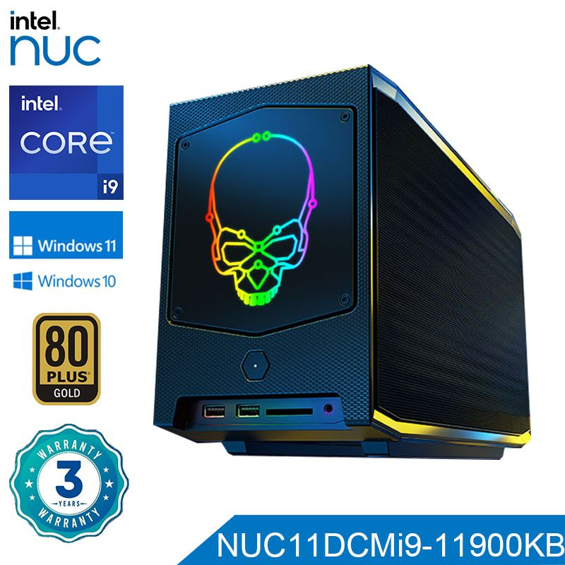 Intel Мини-ПК NUC11BTMi9 Barebone (Intel Core i9-11900KB, RAM 16 ГБ, SSD 512 ГБ, Intel UHD Graphics, #1