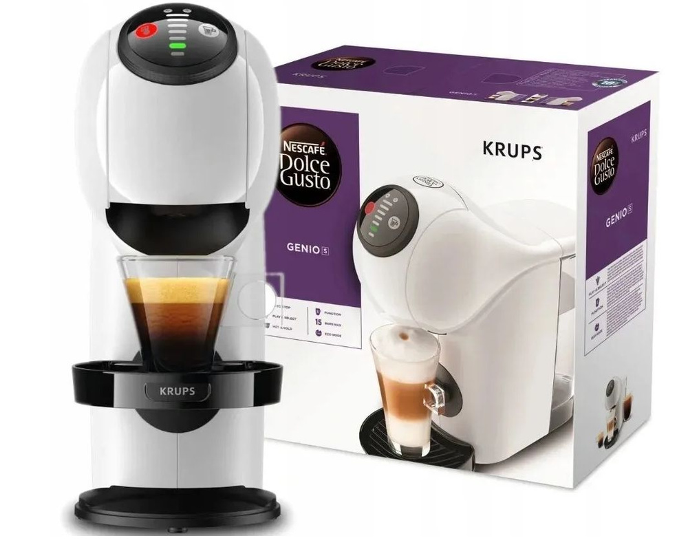Капсульная кофемашина Krups KP240110, белый, бежевый купить по выгодной ...