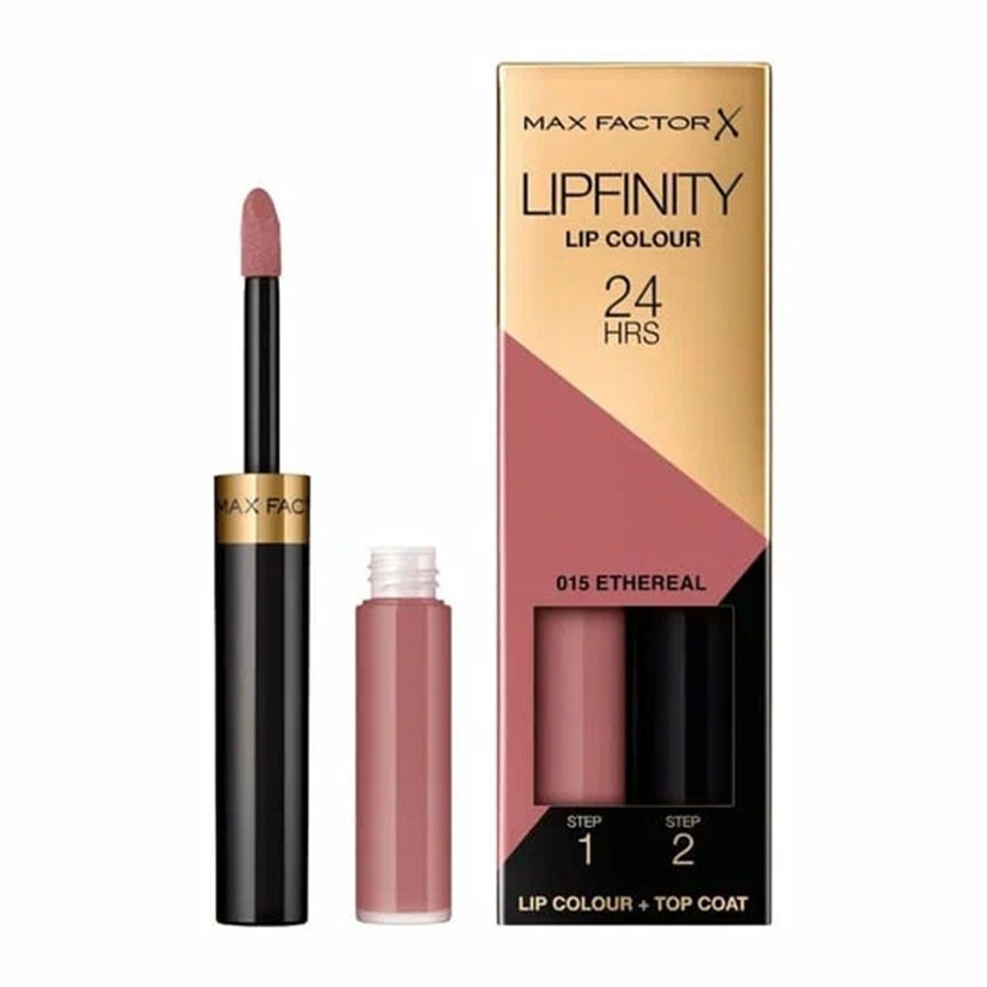 Max Factor Помада для губ Lipfinity Lip Colour, жидкая, стойкая и увлажняющий блеск, сатиновая, тон №015 #1