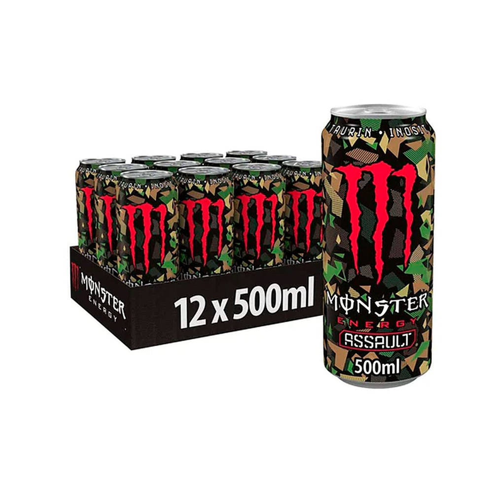 Энергетик Monster Energy Assault 12шт по 500мл из Европы #1