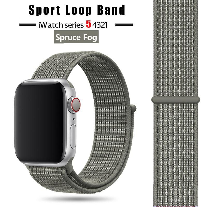 Нейлоновый ремешок для Apple Watch 42 / 44 / 45 / Ultra 49 mm Sport Loop Olive #1