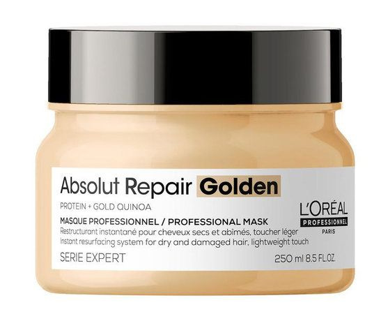 Маска для восстановления поврежденных волос с золотыми частицами Serie Expert Absolut Repair Golden Mask, #1