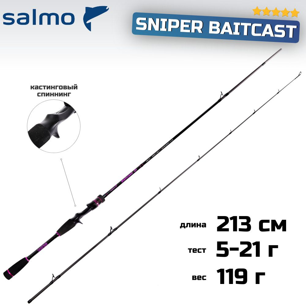 Спиннинг кастинговый Salmo Sniper BAITCAST 21 2.13 #1