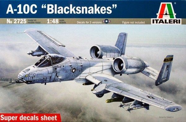 Сборная модель Самолёт A-10C Blacksnakes, Fairchild Republic, Thunderbolt II, масштаб 1/48, 2725 Italeri #1