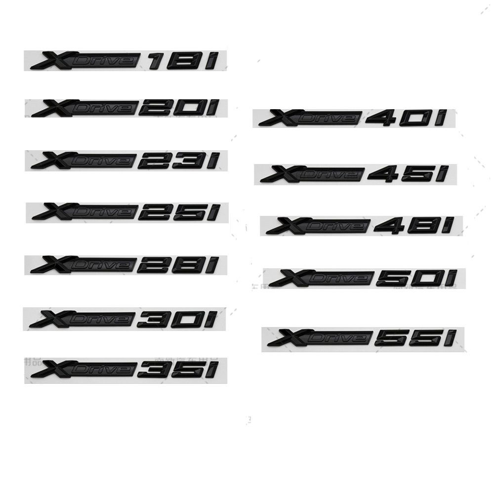 Символ эмблемы крыла багажника с буквами черный глянец BMW XDrive 40i ...