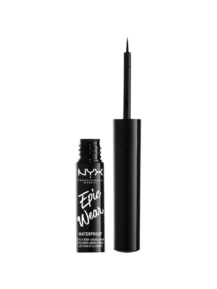 Подводка для глаз NYX PROFESSIONAL MAKEUP Liquid Eyeliner Epic Wear Semi Permanent 01 Black  #1