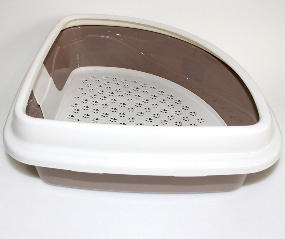 Туалет для кошек Триплекс угловой, 42х42х15см - купить с доставкой по ...