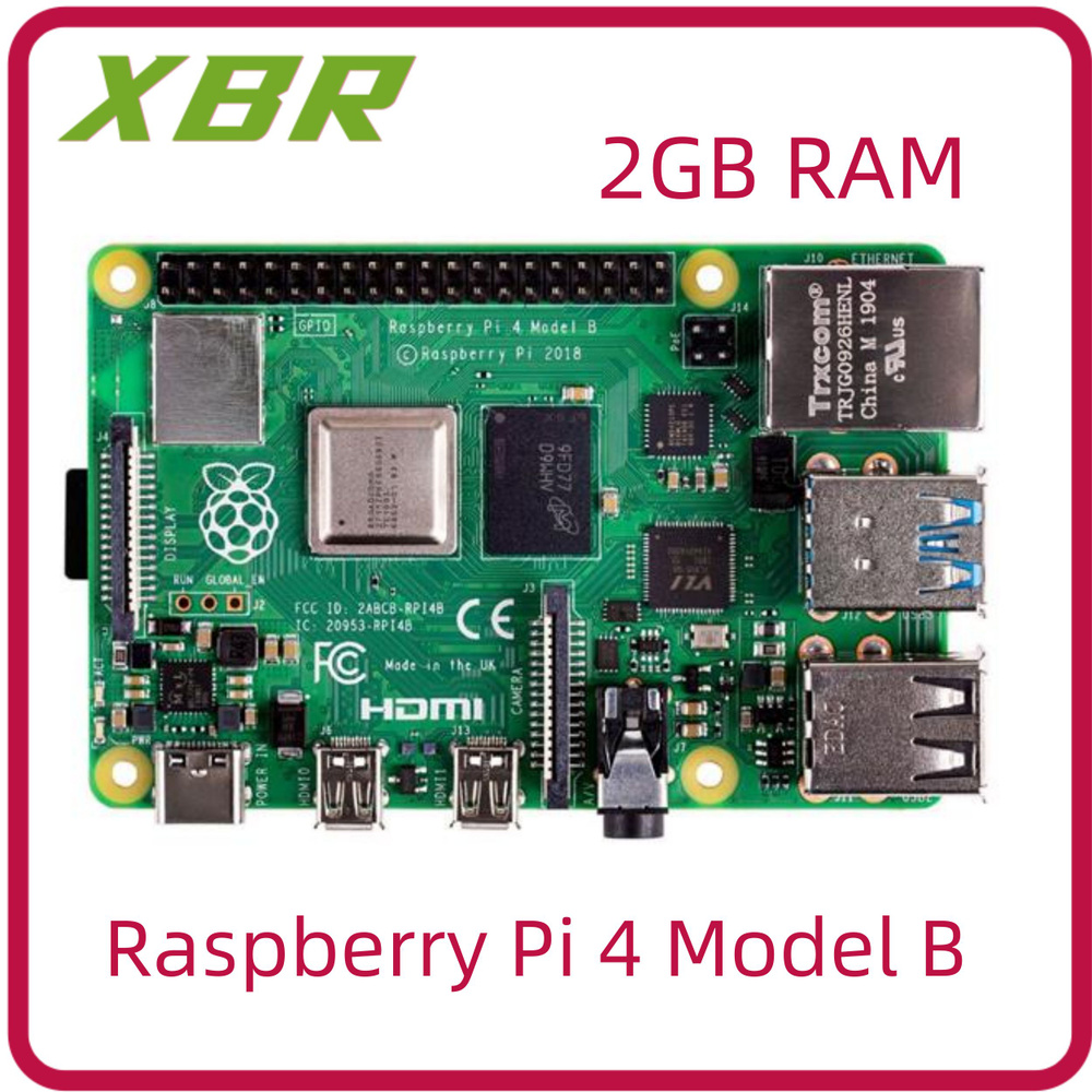 Микрокомпьютер Raspberry Pi 4 Model B 2GB RAM - купить по низким ценам ...