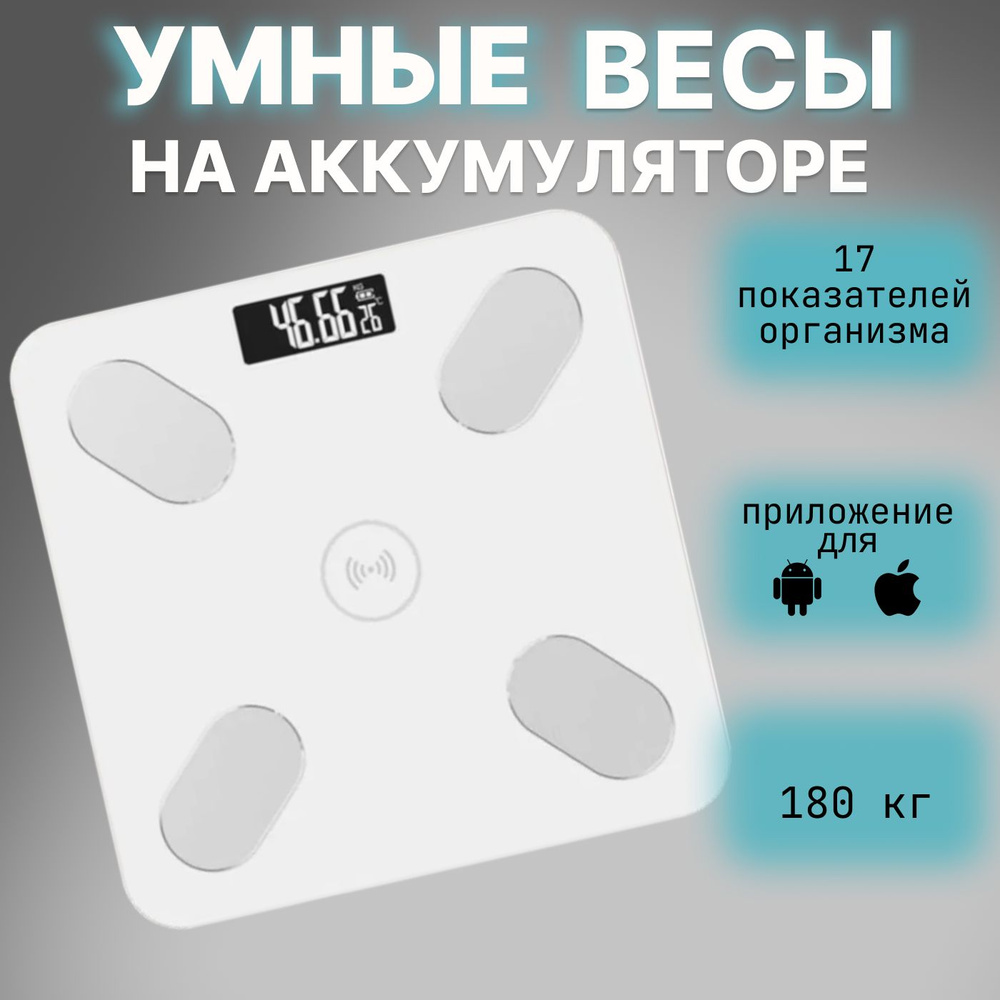 Напольные весы Eklog Весы напольные на АКБ, белый купить по низкой цене с  доставкой в интернет-магазине OZON (1348719687)