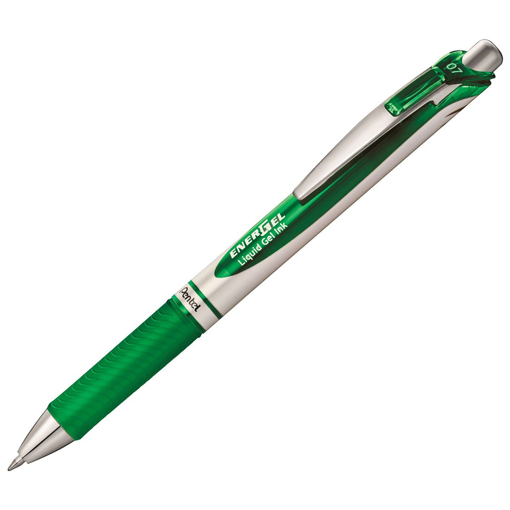 Ручка гелевая PENTEL ENERGEL BL77-DO GREEN зеленые чернила #1