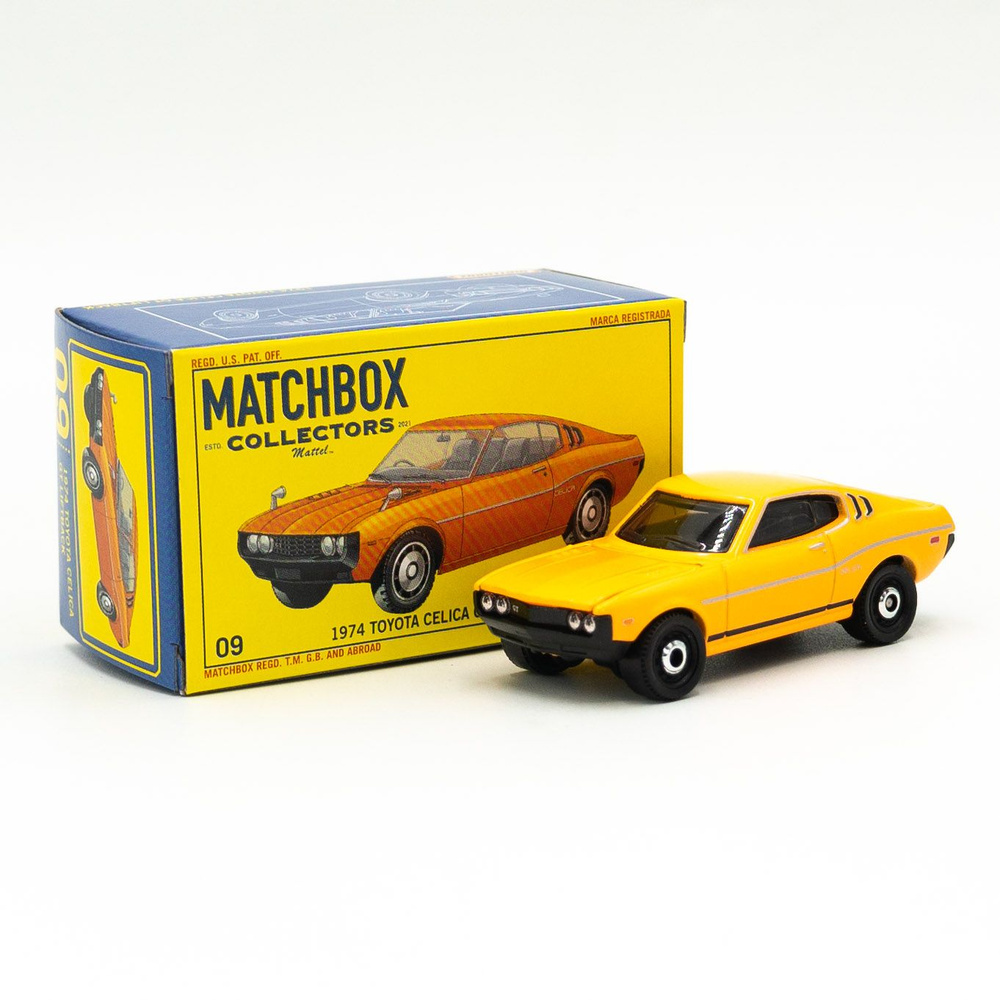 Машинка Matchbox Collectors 1974 Toyota Celica GT Liftback Резиновые колеса и коробочка  #1