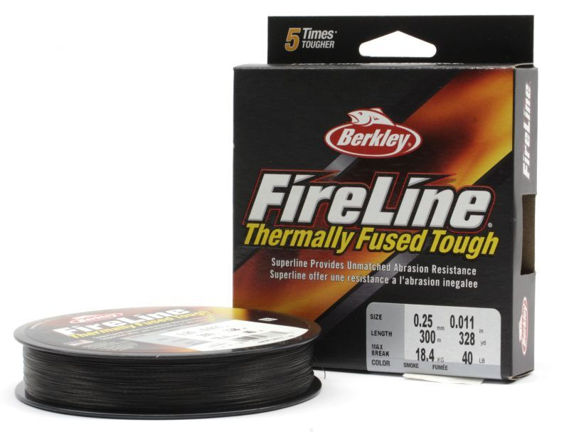 Шнур Berkley Fireline Fused Original 300м 0,20мм Smoke #1