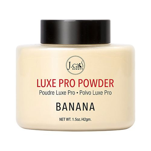 J. CAT BEAUTY Пудра для лица рассыпчатая Luxe Pro, Banana 42 г #1