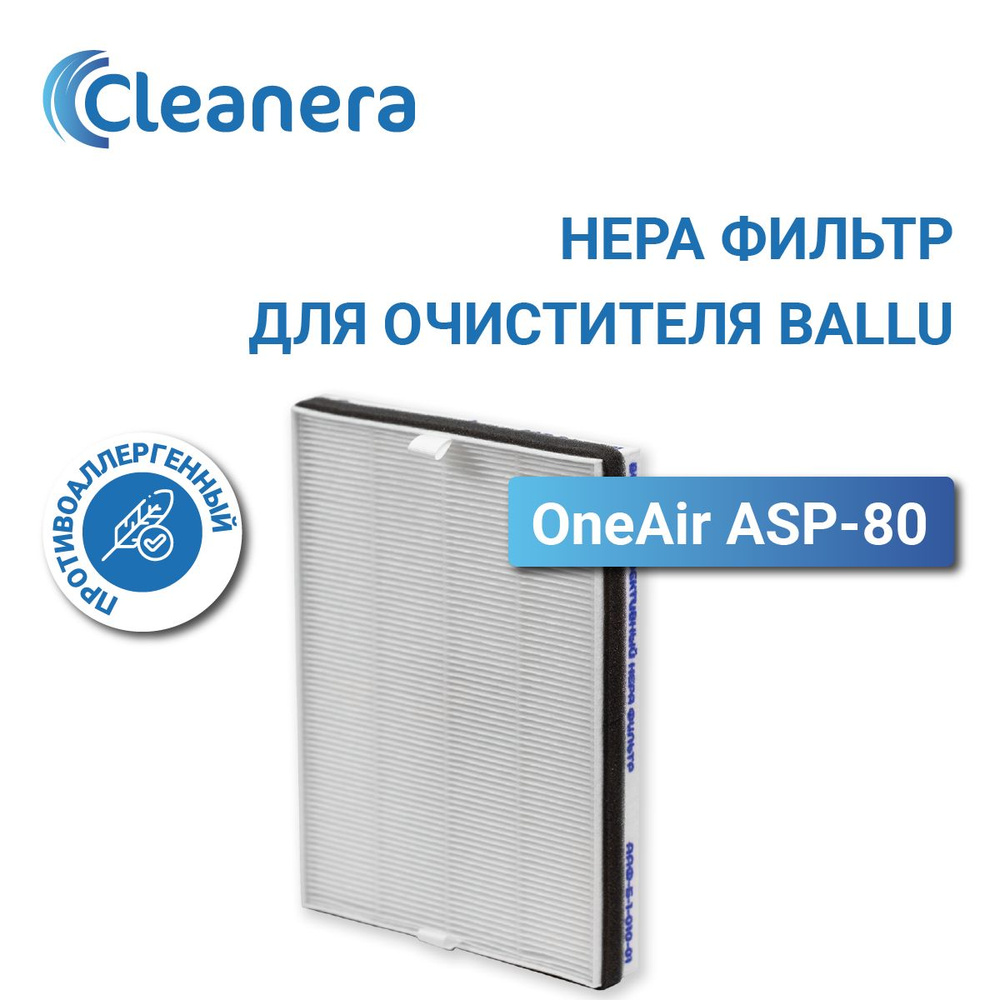 Фильтр HEPA Н13 для очистителя воздуха Ballu OneAir ASP-80 - купить с  доставкой по выгодным ценам в интернет-магазине OZON (1251909317)