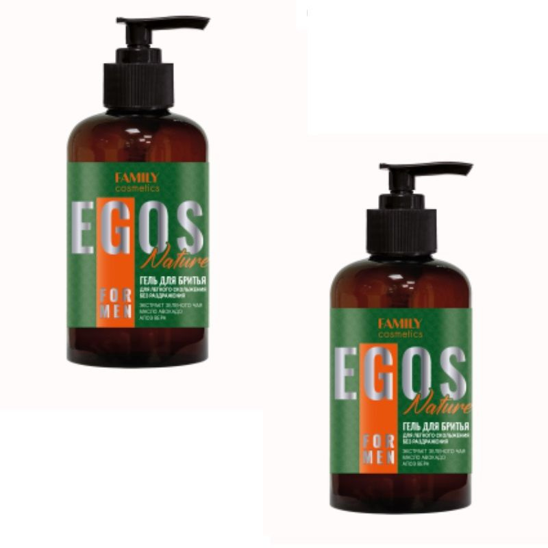 Family Cosmetics Гель для бритья Nature Egos for men , 285мл, 2 шт #1