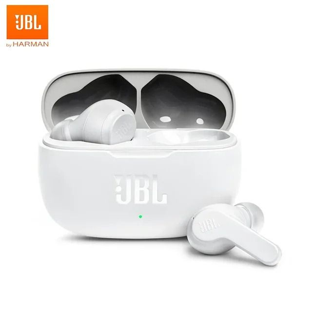 Беспроводные наушники JBL Wave 200 с микрофоном, белый #1