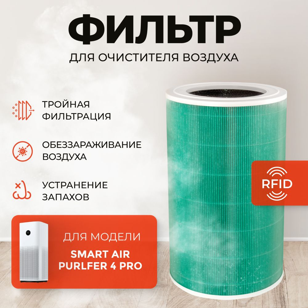 Фильтр для воздухоочистителя Xiaomi Smart Air Purifier 4 Pro, цвет ...