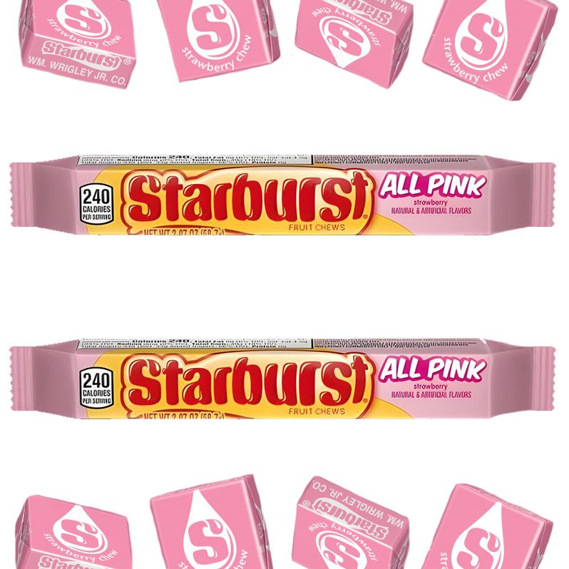 Жевательные конфеты Starburst All Pink со вкусом клубники 2 шт. по 58 г США  #1