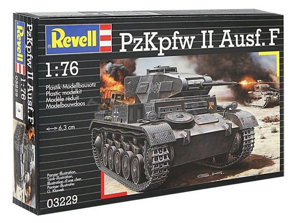 Набор для сборки Revell (Ревел) - Немецкий лёгкий танк PzKpfw II Ausf. F  #1