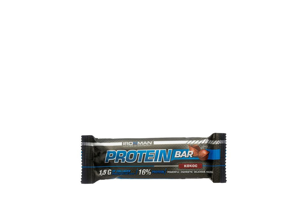 Протеиновый батончик IRONMAN Protein bar coconut and dark glaze ...
