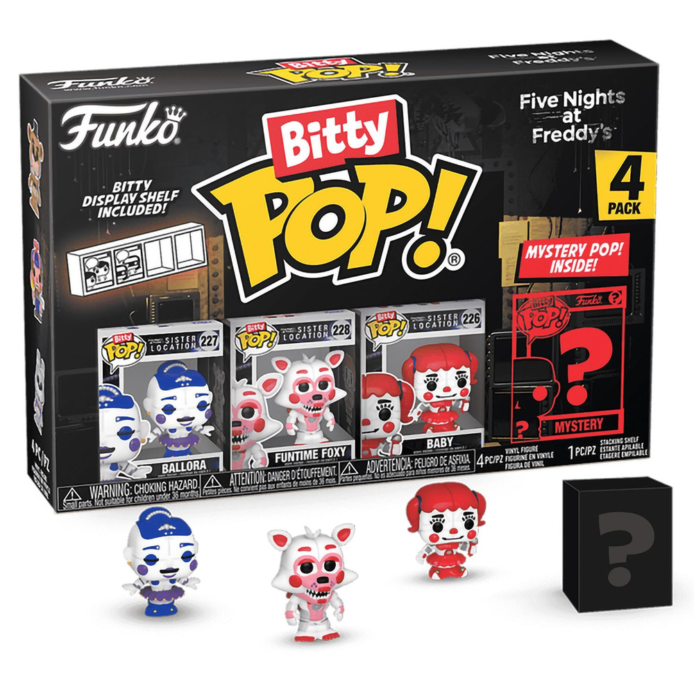 Фигурка Funko Bitty POP! FNAF Ballora+Funtime Foxy+Baby+Mystery (1 of 4) 4PK 73044 #1