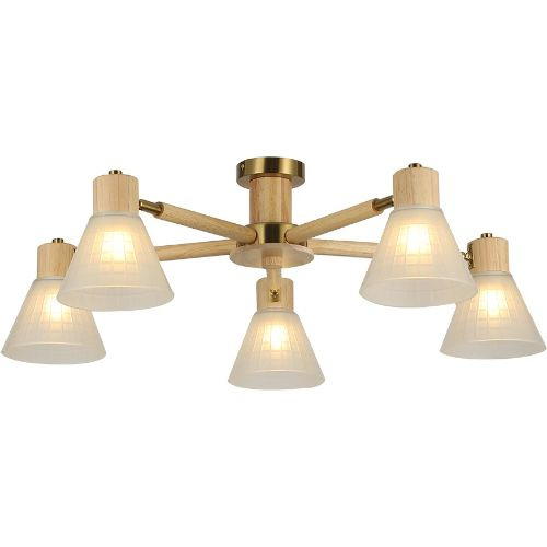 Потолочная люстра на штанге Arte Lamp A4096PL-5BR #1