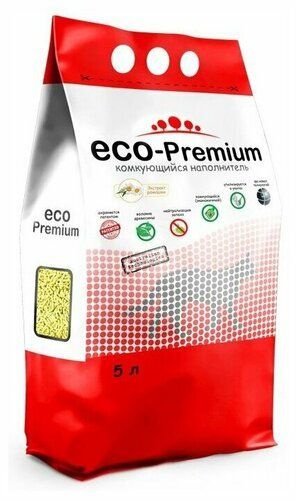 ECO-Premium Наполнитель Древесный Комкующийся Ромашка 1900г. #1