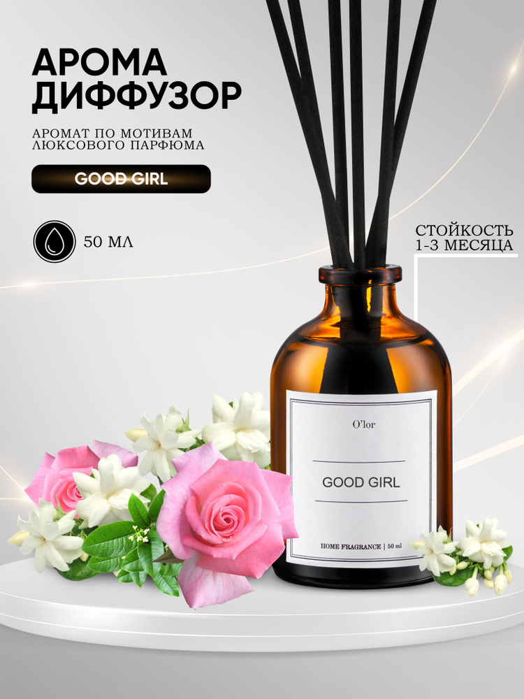 Ароматический диффузор Good Girl / ароматизатор для дома с палочками 50 мл  #1