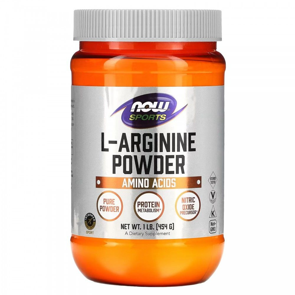 NOW Foods, Sports, L-Arginine Powder, 1 фунт (454 г) #1