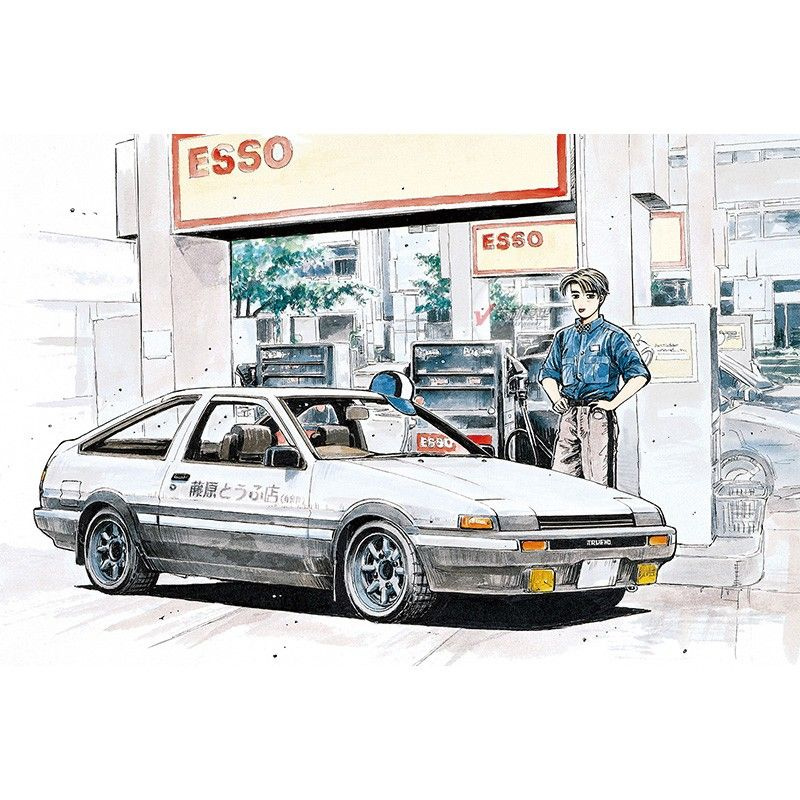 Сборная модель Машинка Aoshima-06469 1/32 Initial D Fujiwara Takumi Toyota AE86 car model kit CYNL  #1